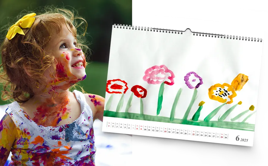 Kreative Kalendergestaltung einfach online! Fotokalender mit Werken kleiner und großer Künstler