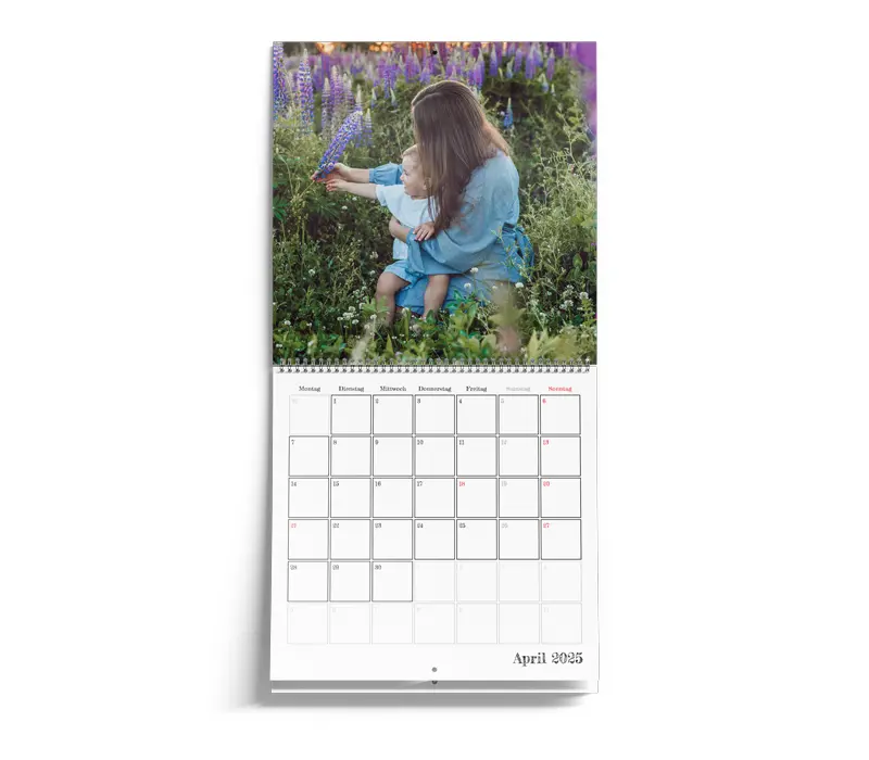 Klappkalender online gestalten und drucken lassen Klappkalender für die Wand